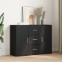 Black engineered wood sideboard 90,5x29,5x65 cm by , Sideboards - Ref: Foro24-849874, Price: 86,03 €, Discount: %