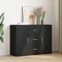 Black engineered wood sideboard 90,5x29,5x65 cm by , Sideboards - Ref: Foro24-849874, Price: 81,90 €, Discount: %