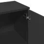 Black engineered wood sideboard 90,5x29,5x65 cm by , Sideboards - Ref: Foro24-849874, Price: 81,90 €, Discount: %