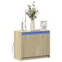 Sideboard with LED oak engineered wood oak Sonoma 72x34x61 cm by , Sideboards - Ref: Foro24-852175, Price: 64,06 €, Discount: %