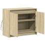 Sideboard with LED oak engineered wood oak Sonoma 72x34x61 cm by , Sideboards - Ref: Foro24-852175, Price: 64,89 €, Discount: %