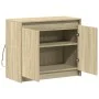 Sideboard with LED oak engineered wood oak Sonoma 72x34x61 cm by , Sideboards - Ref: Foro24-852175, Price: 64,06 €, Discount: %
