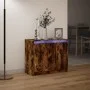 Sideboard with LED smoked oak engineered wood 72x34x61 cm by , Sideboards - Ref: Foro24-852177, Price: 67,80 €, Discount: %