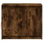 Sideboard with LED smoked oak engineered wood 72x34x61 cm by , Sideboards - Ref: Foro24-852177, Price: 67,80 €, Discount: %