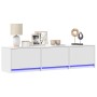 TV-Ständer mit LED Holzwerkstoff weiß 165x34x40 cm von , TV-Möbel - Ref: Foro24-852250, Preis: 98,26 €, Rabatt: %