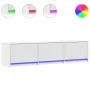 TV cabinet with LED engineered wood white 165x34x40 cm by , TV Furniture - Ref: Foro24-852250, Price: 106,27 €, Discount: %