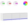 TV-Ständer mit LED Holzwerkstoff weiß 165x34x40 cm von , TV-Möbel - Ref: Foro24-852250, Preis: 98,26 €, Rabatt: %