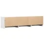 TV cabinet with LED engineered wood white 165x34x40 cm by , TV Furniture - Ref: Foro24-852250, Price: 106,27 €, Discount: %