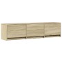 Sonoma oak engineered wood LED TV cabinet 165x34x40 cm by , TV Furniture - Ref: Foro24-852252, Price: 85,79 €, Discount: %