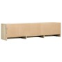 Sonoma oak engineered wood LED TV cabinet 165x34x40 cm by , TV Furniture - Ref: Foro24-852252, Price: 85,79 €, Discount: %