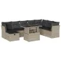 Gartenmöbel-Set 9-teilig mit Kissen aus hellem grauem Kunst-Rattan. von , Gartensets - Ref: Foro24-3274712, Preis: 665,39 €, ...