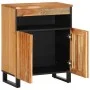 Massiver Akazienholz-Sideboard 60x34x75 cm von , Schließfächer und Lagerschränke - Ref: Foro24-377560, Preis: 104,98 €, Rabat...