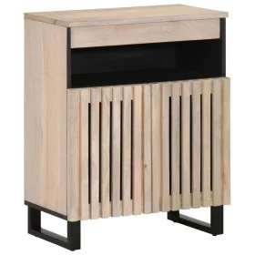 Massiver Mangoholz-Sideboard 60x34x75 cm von , Schließfächer und Lagerschränke - Ref: Foro24-377562, Preis: 72,39 €, Rabatt: %