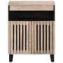 Aparador de madera maciza de mango 60x34x75 cm by , Lockers and storage cabinets - Ref: Foro24-377562, Price: 72,39 €, Discou...
