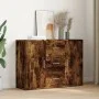 Aparador de madera de ingeniería roble ahumado 90,5x29,5x65 cm de , Aparadores - Ref: Foro24-849878, Precio: 88,31 €, Descuen...