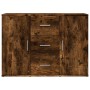 Aparador de madera de ingeniería roble ahumado 90,5x29,5x65 cm by , Sideboards - Ref: Foro24-849878, Price: 89,81 €, Discount: %