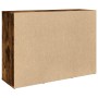 Aparador de madera de ingeniería roble ahumado 90,5x29,5x65 cm by , Sideboards - Ref: Foro24-849878, Price: 89,81 €, Discount: %