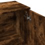 Aparador de madera de ingeniería roble ahumado 90,5x29,5x65 cm by , Sideboards - Ref: Foro24-849878, Price: 89,81 €, Discount: %