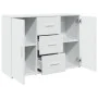 Ingenieurholz-Sideboard in Weiß 90,5x29,5x65 cm von , Sideboards - Ref: Foro24-849873, Preis: 100,44 €, Rabatt: %