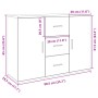 Ingenieurholz-Sideboard in Weiß 90,5x29,5x65 cm von , Sideboards - Ref: Foro24-849873, Preis: 100,81 €, Rabatt: %