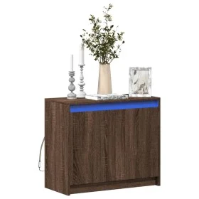 Sideboard mit LED-Beleuchtung, braunes Eichenholz, 72x34x61 cm. von , Sideboards - Ref: Foro24-852179, Preis: 66,11 €, Rabatt: %