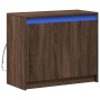 Aparador con LED madera ingeniería marrón roble 72x34x61 cm by , Sideboards - Ref: Foro24-852179, Price: 66,99 €, Discount: %