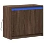 Sideboard mit LED-Beleuchtung, braunes Eichenholz, 72x34x61 cm. von , Sideboards - Ref: Foro24-852179, Preis: 66,11 €, Rabatt: %