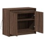 Aparador con LED madera ingeniería marrón roble 72x34x61 cm by , Sideboards - Ref: Foro24-852179, Price: 66,99 €, Discount: %