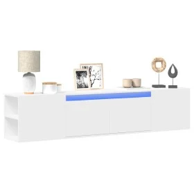 TV-Wandmöbel mit LED-Beleuchtung in Weiß 180x31x39,5 cm von , TV-Möbel - Ref: Foro24-3307954, Preis: 136,54 €, Rabatt: %