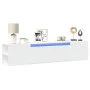 Mueble de TV de pared con luz LED blanco 180x31x39,5 cm by , TV Furniture - Ref: Foro24-3307954, Price: 136,54 €, Discount: %