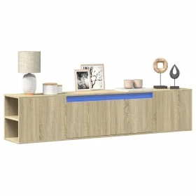 Mueble de TV de pared con luz LED roble Sonoma 180x31x39,5 cm von , TV-Möbel - Ref: Foro24-3307956, Preis: 107,82 €, Rabatt: %