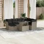 Garden sofa set 8 pcs. and cushions synthetic rattan gray by , Garden sets - Ref: Foro24-3274682, Price: 598,62 €, Discount: %