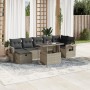 Set de sofás de jardín 8 pzas y cojines ratán sintético gris de , Conjuntos de jardín - Ref: Foro24-3274992, Precio: 595,31 €...