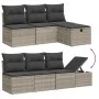Garden sofa set 8 pcs. and cushions synthetic rattan gray by , Garden sets - Ref: Foro24-3274992, Price: 595,93 €, Discount: %