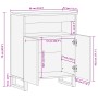 Massivholzanrichte Akazie 60x34x75 cm von , Schließfächer und Lagerschränke - Ref: Foro24-377563, Preis: 84,55 €, Rabatt: %