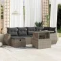 Garden sofa set 7 pcs with cushions light grey PE rattan by , Garden sets - Ref: Foro24-3275142, Price: 546,04 €, Discount: %