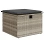 Gartensofa-Set 7-teilig mit Kissen hellgrau PE Rattan von , Gartensets - Ref: Foro24-3275142, Preis: 546,04 €, Rabatt: %