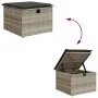 Gartensofa-Set 7-teilig mit Kissen hellgrau PE Rattan von , Gartensets - Ref: Foro24-3275142, Preis: 546,04 €, Rabatt: %