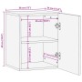 Wandschrank für Badezimmer aus massivem Mangoholz 38x34x48 cm von , Badezimmermöbel - Ref: Foro24-377537, Preis: 46,61 €, Rab...