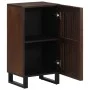 Brown mango solid wood sideboard 40x34x75 cm by , Lockers and storage cabinets - Ref: Foro24-377556, Price: 87,07 €, Discount: %