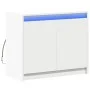 Sideboard with LED white engineered wood 72x34x61 cm by , Sideboards - Ref: Foro24-852173, Price: 69,87 €, Discount: %
