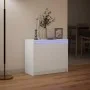 Sideboard mit LED weiß Holzwerkstoff 72x34x61 cm von , Sideboards - Ref: Foro24-852173, Preis: 69,87 €, Rabatt: %