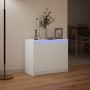 Sideboard mit LED weiß Holzwerkstoff 72x34x61 cm von , Sideboards - Ref: Foro24-852173, Preis: 70,49 €, Rabatt: %
