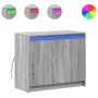 Sideboard with LED engineered wood gray Sonoma 72x34x61 cm by , Sideboards - Ref: Foro24-852178, Price: 78,44 €, Discount: %