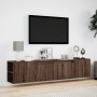 TV-Hängeelement mit LED hellbraun Eiche 180x31x39,5 cm von , TV-Möbel - Ref: Foro24-3307960, Preis: 159,90 €, Rabatt: %
