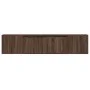 Mueble de TV de pared con luz LED marrón roble 180x31x39,5 cm de , Muebles TV - Ref: Foro24-3307960, Precio: 157,09 €, Descue...