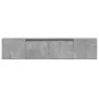 Mueble de TV de pared con luz LED gris hormigón 180x31x39,5 cm de , Muebles TV - Ref: Foro24-3307957, Precio: 136,80 €, Descu...