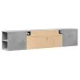 Mueble de TV de pared con luz LED gris hormigón 180x31x39,5 cm de , Muebles TV - Ref: Foro24-3307957, Precio: 136,80 €, Descu...