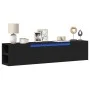 TV-Hängeelement mit LED-Licht schwarz 180x31x39,5 cm von , TV-Möbel - Ref: Foro24-3307955, Preis: 154,37 €, Rabatt: %