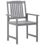 Garden dining set 5 pieces solid acacia gray wood by , Garden sets - Ref: Foro24-45940, Price: 429,90 €, Discount: %